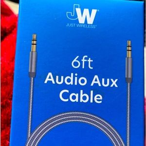 New. Just wireless 6ft nylon braided audio aux cable.